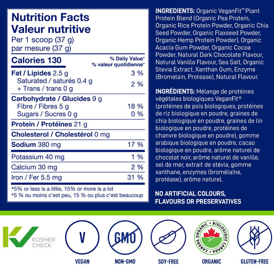 LeanFit natural chocolate shake pour ready for post-workout or snack.