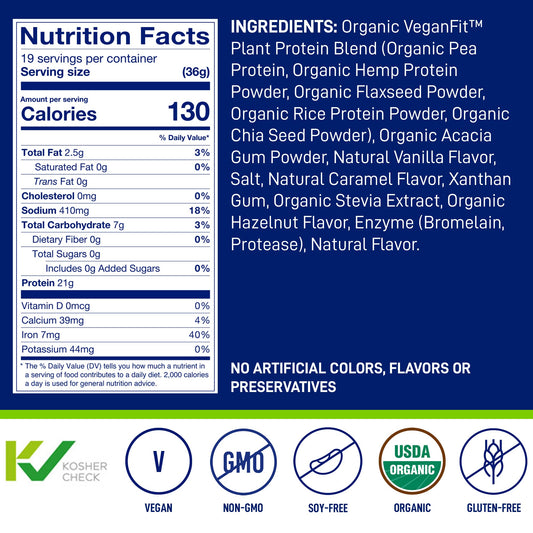 LeanFit organic plant protein sources blend with five ingredients.