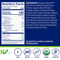 LeanFit organic plant protein sources blend with five ingredients.