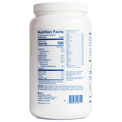 LeanFit vanilla powder packaging and label close-up.