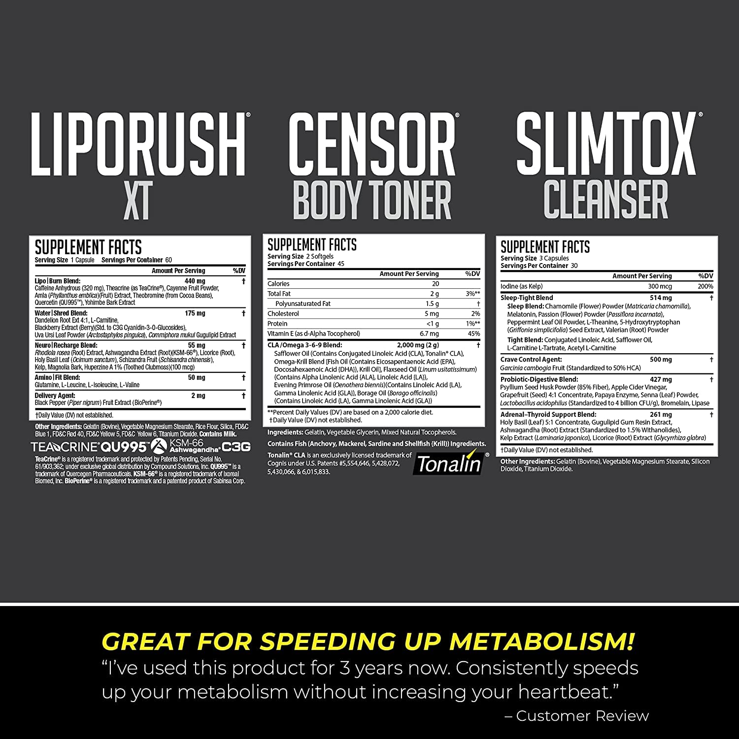 LeanForm24 LipoRush XT capsules highlighting convenient dosing for sustained energy.