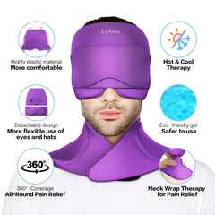 LeArex detachable eye mask enables modular use for convenience.