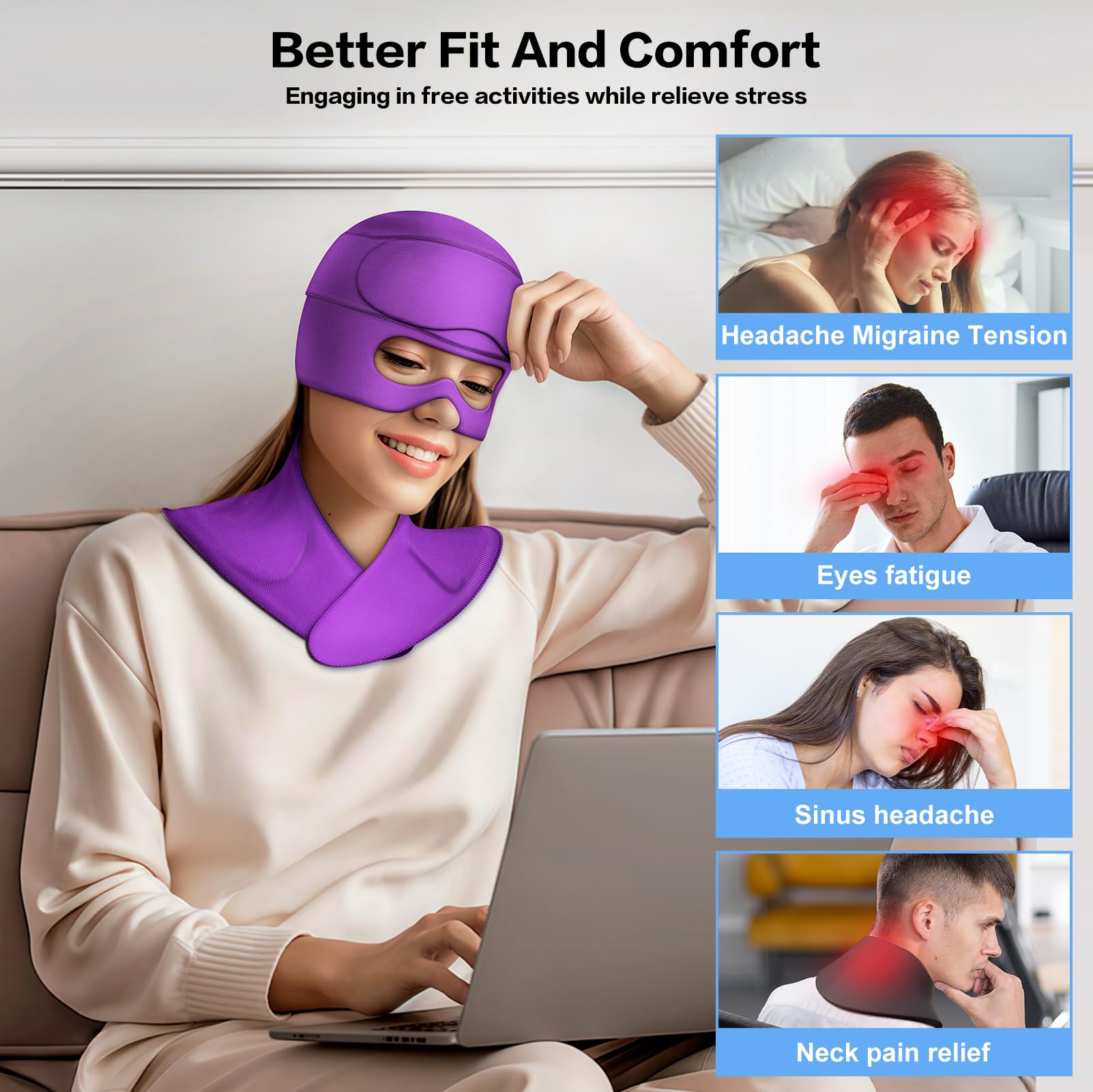 LeArex neck ice wrap provides targeted cold therapy for neck tension.