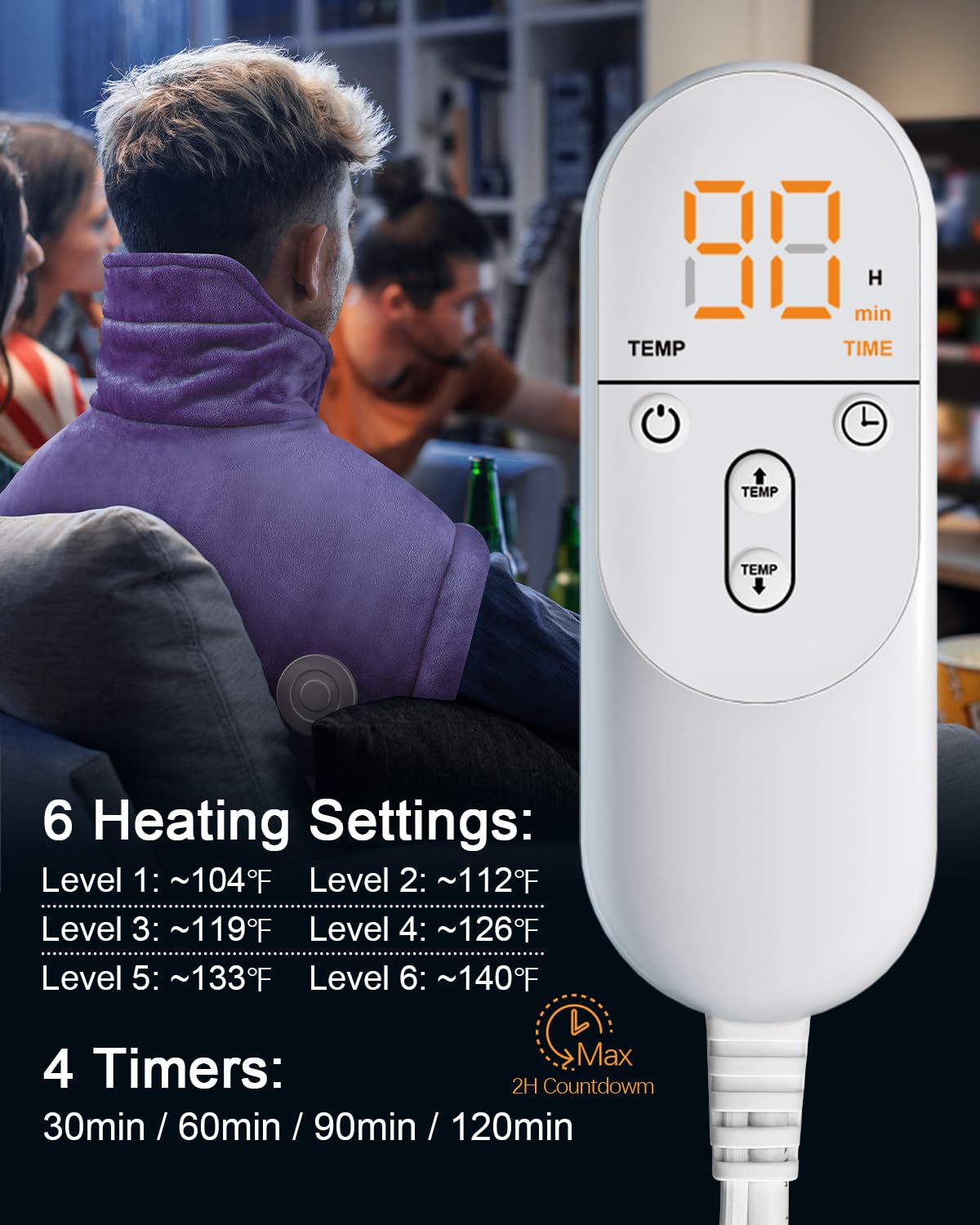 LEATIGIO 2-hour auto-shutoff enhances safe, longer sessions