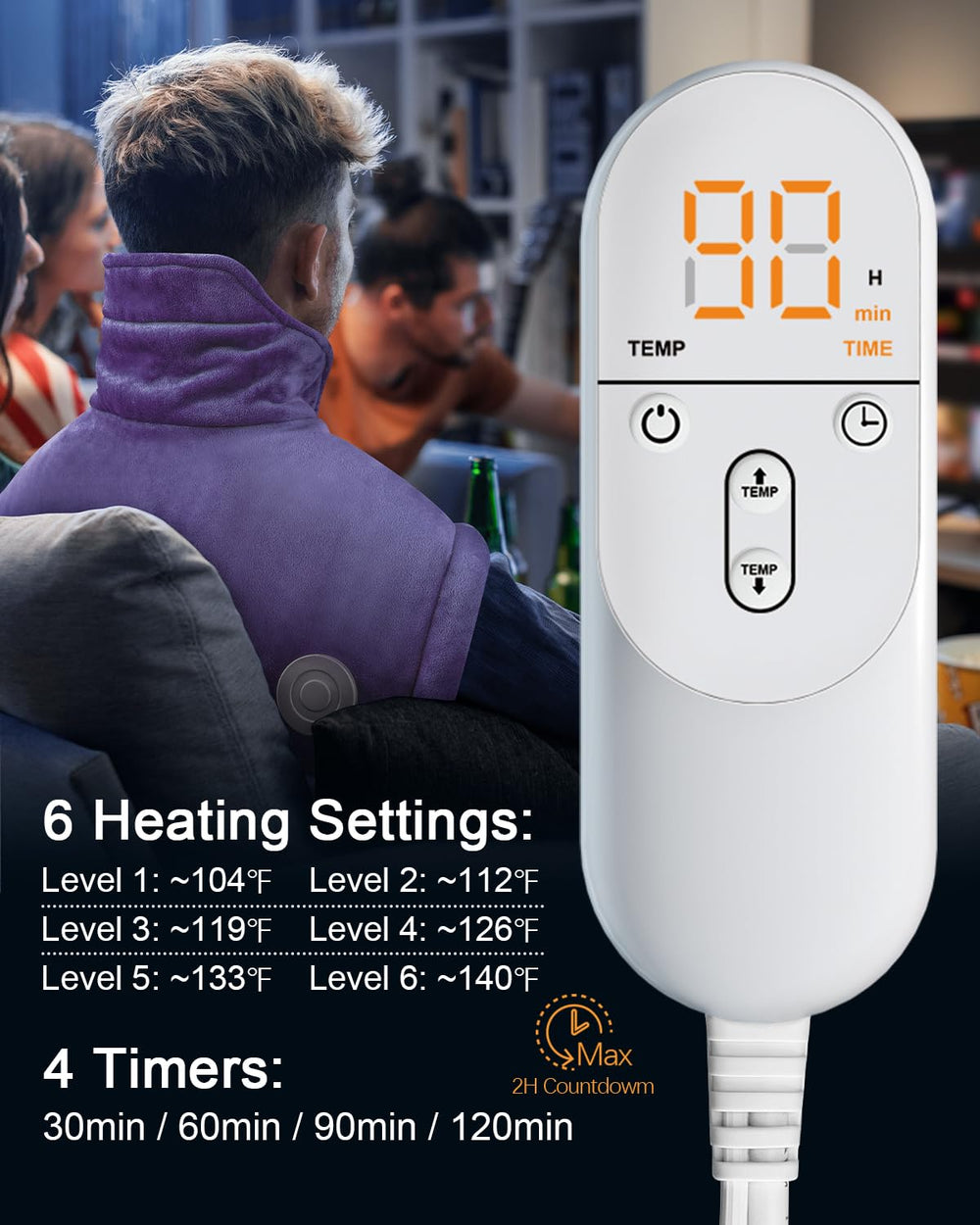 LEATIGIO 2-hour auto-shutoff enhances safe, longer sessions