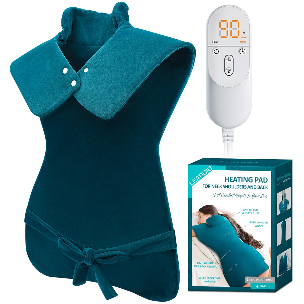 LEATIGIO extra large heating pad for back and shoulders offering full coverage and warmth