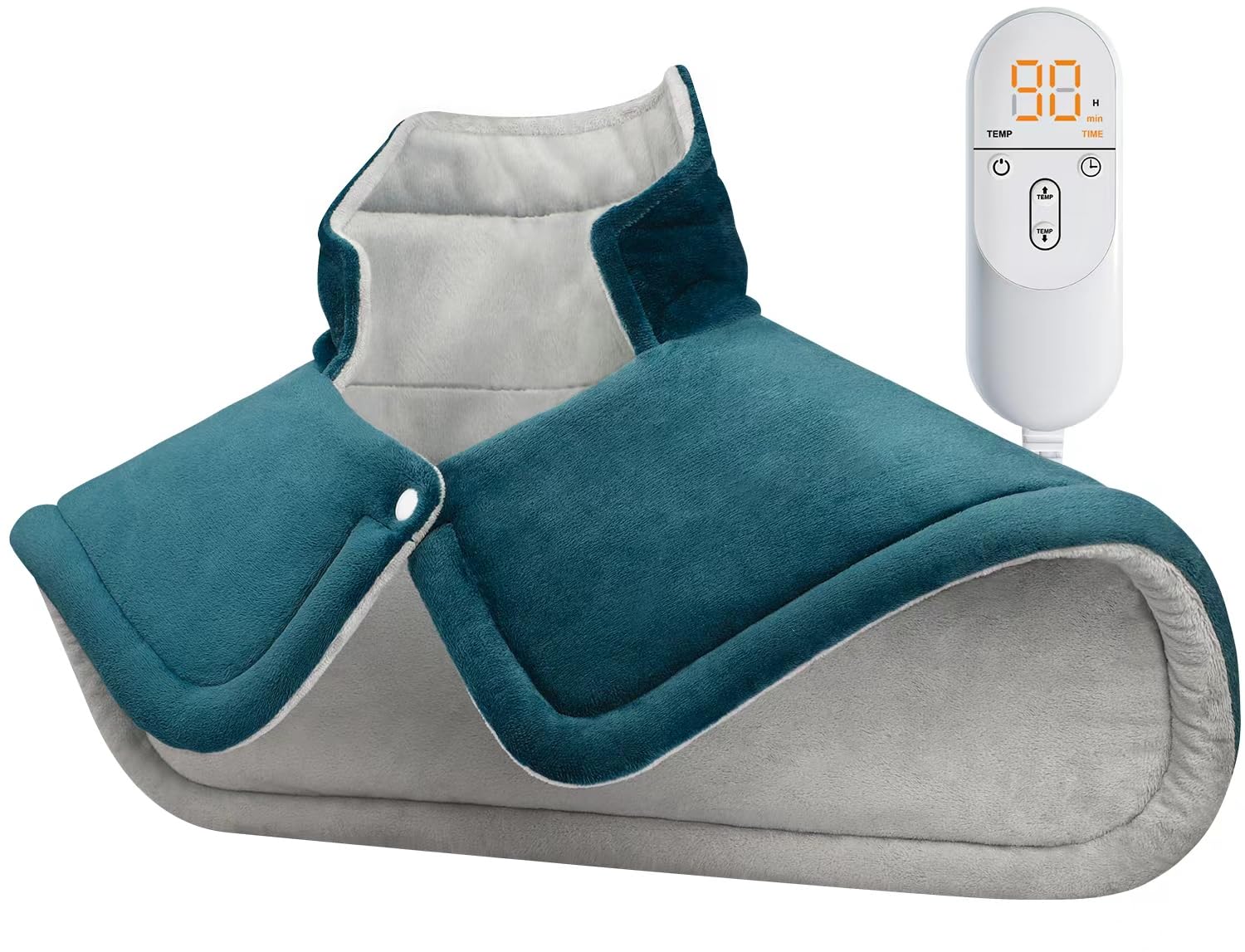 LEATIGIO neck-shoulders heating pad delivers soothing warmth for tense neck and shoulder muscles.