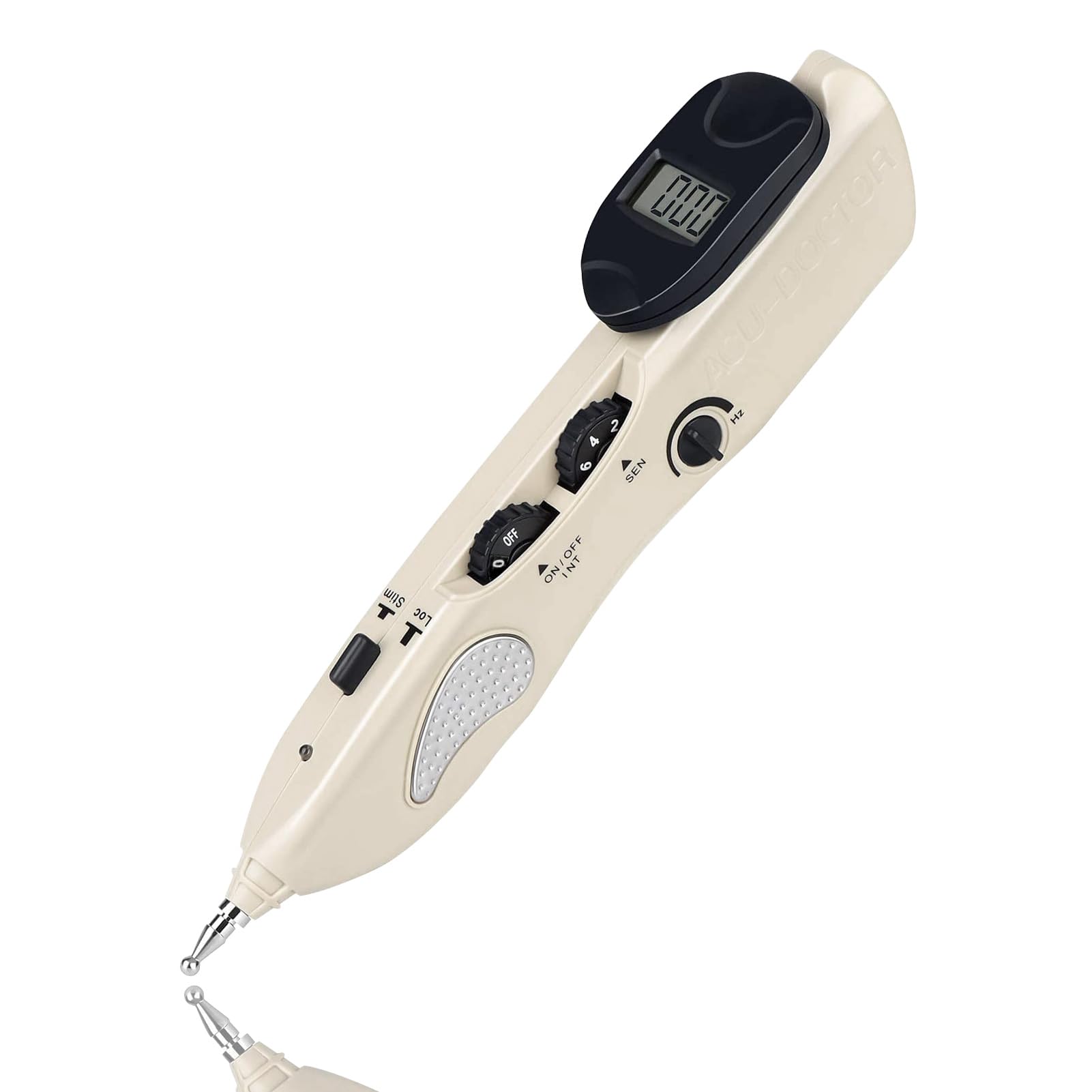 Leawell Electronic Acupuncture Pen front view shows compact, portable design for point detection.