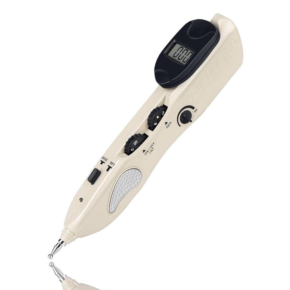 Leawell Electronic Acupuncture Pen front view shows compact, portable design for point detection.