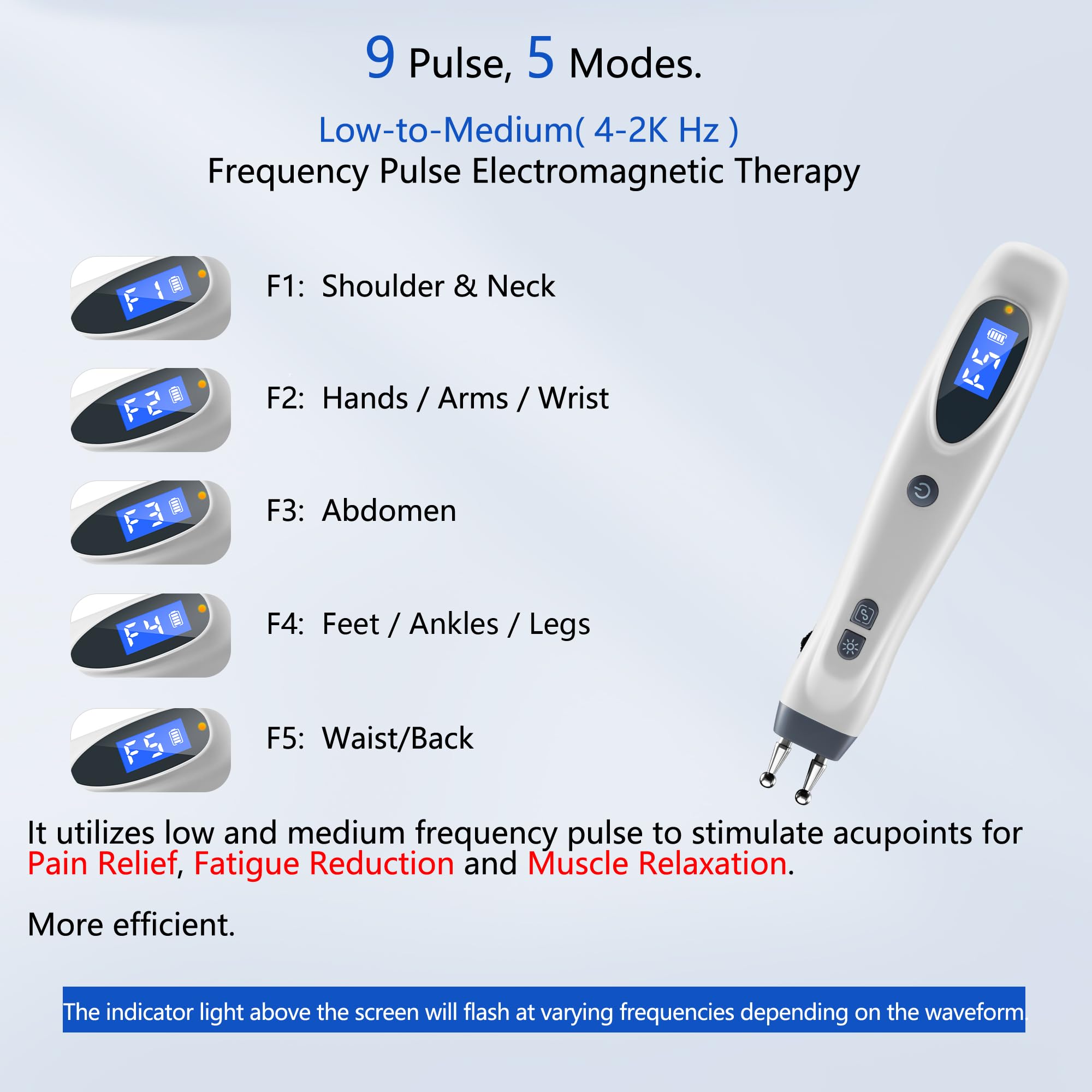Leawell mode F1 shoulder neck configuration for tension relief sessions