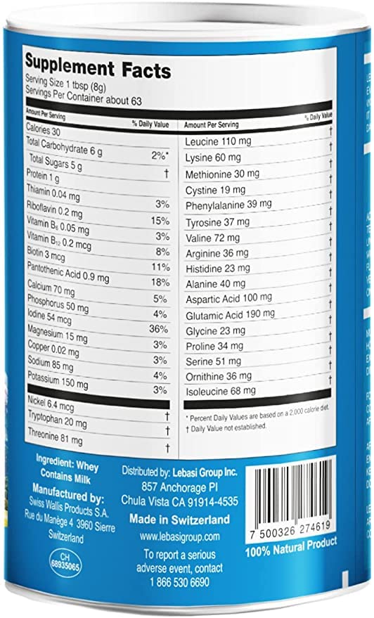 Lebasi Lactoserum scoop demonstrates precise portioning for recipes.
