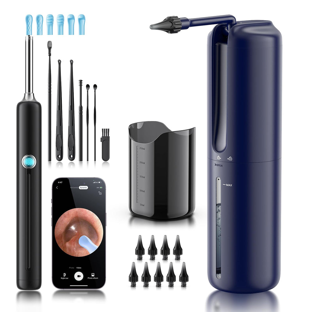Lebbtl ear wash system with 1080p camera for clear ear visualization at home
