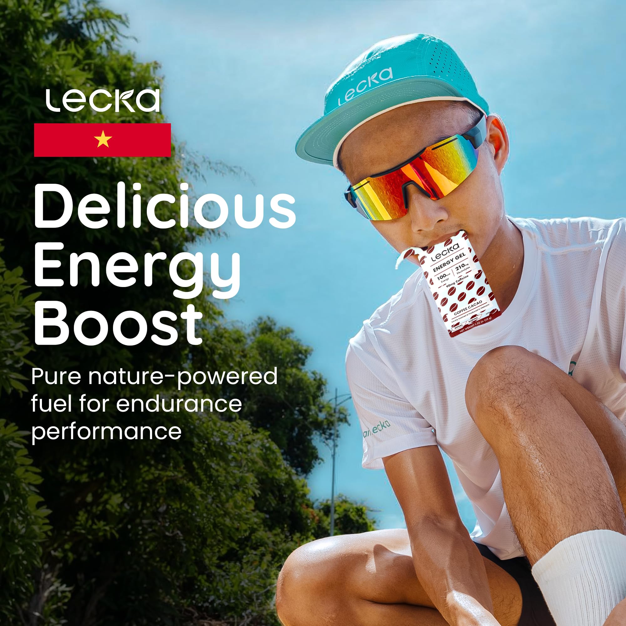 Lecka gel on race day, potential energy boost.