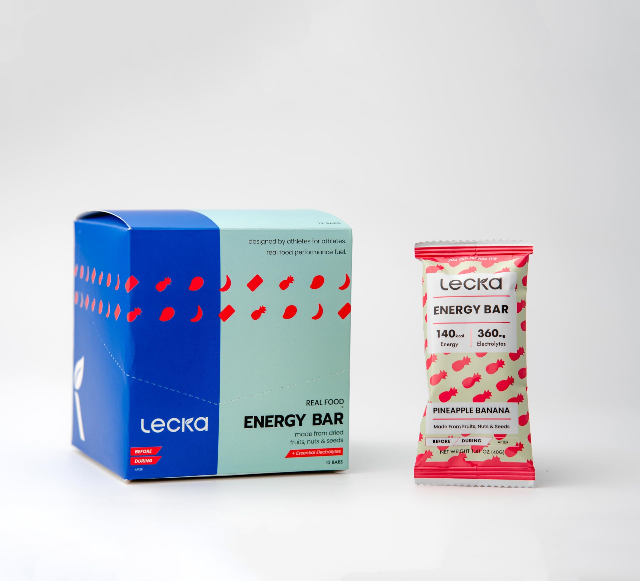 Lecka Energy Bar easy-digest texture, gentle on the stomach during workouts