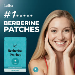 Ledisa Berberine Patch packaging showing 30-day supply.