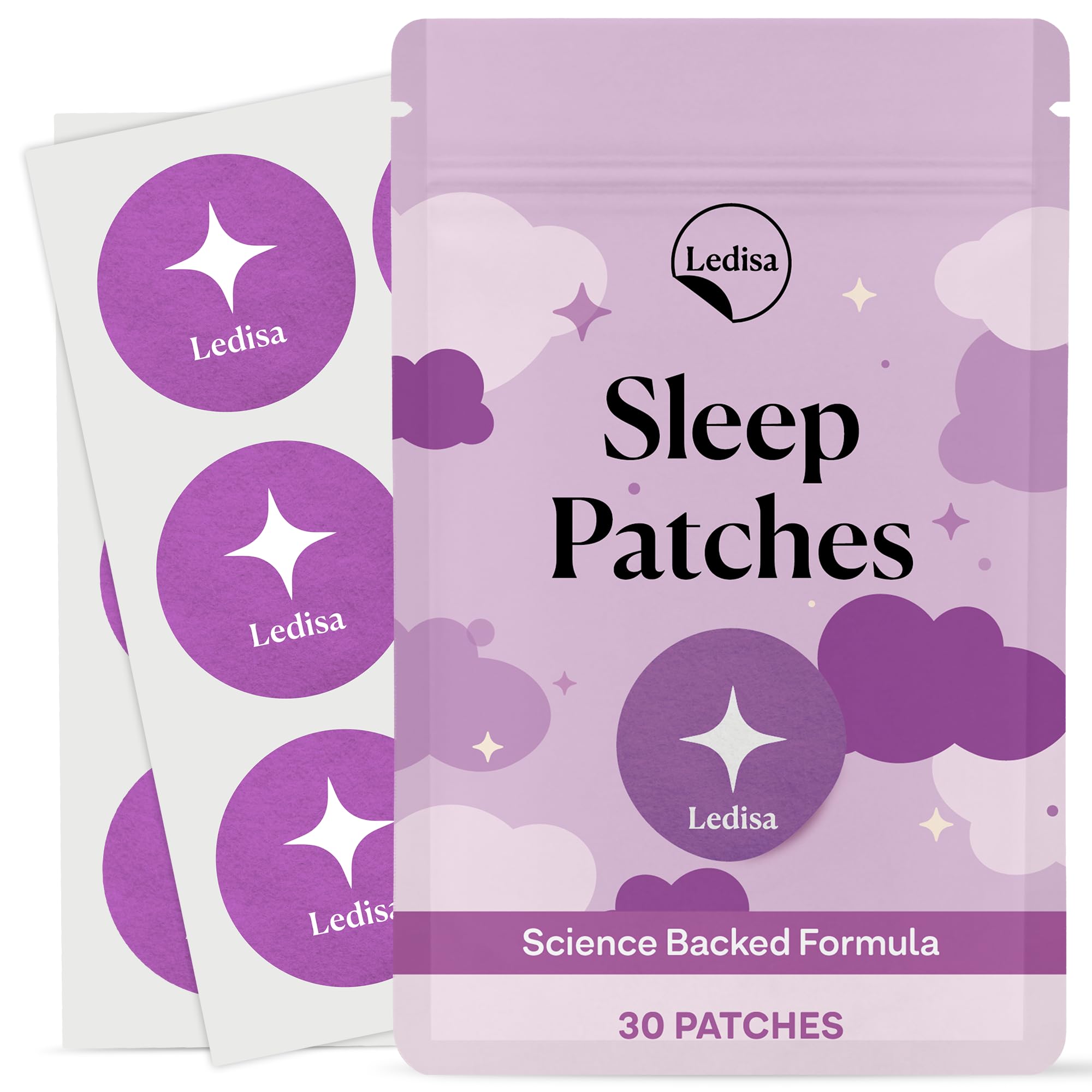 Ledisa Sleep Patches pack front view for easy nightly use.