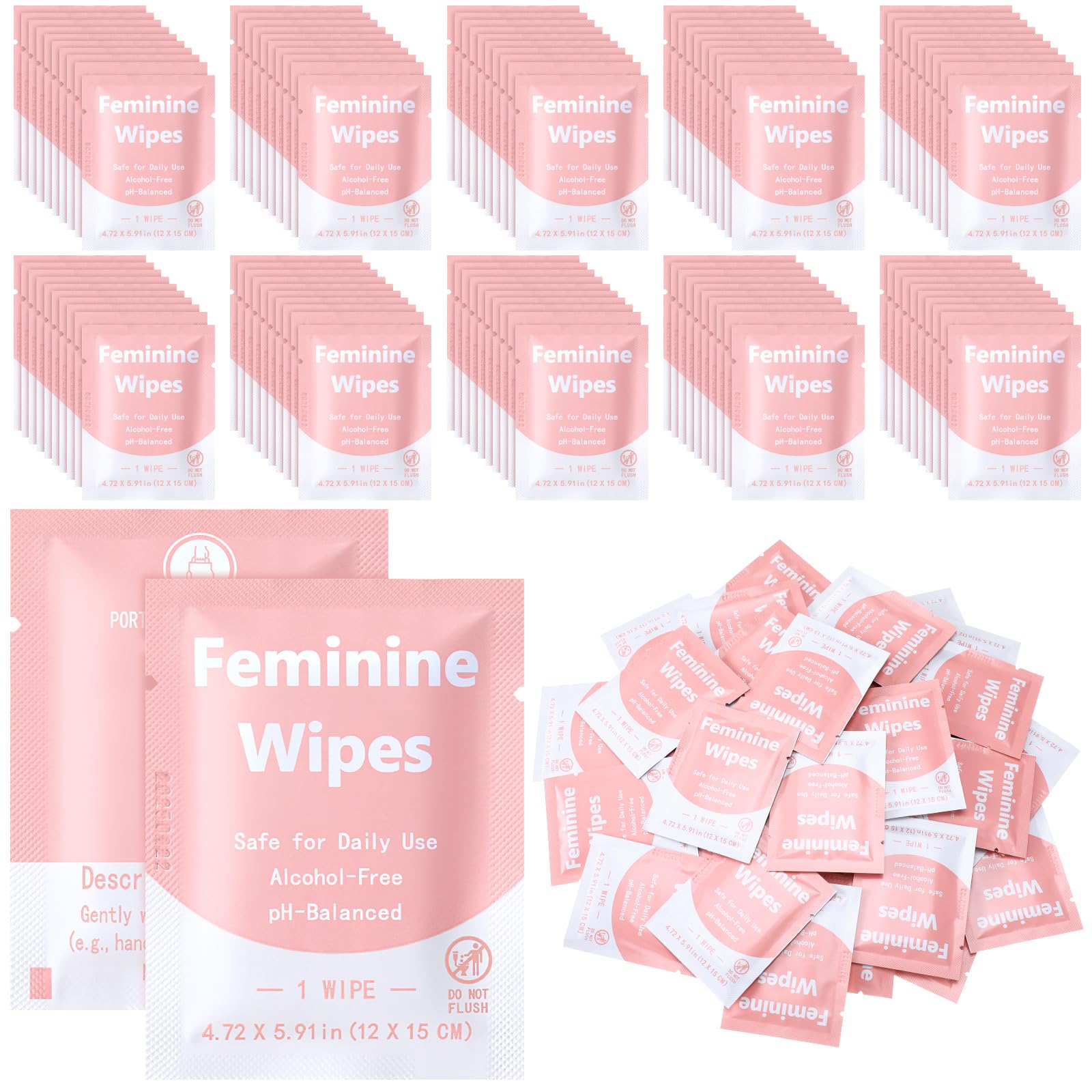 Leelosp feminine wipes individually wrapped for on-the-go freshness