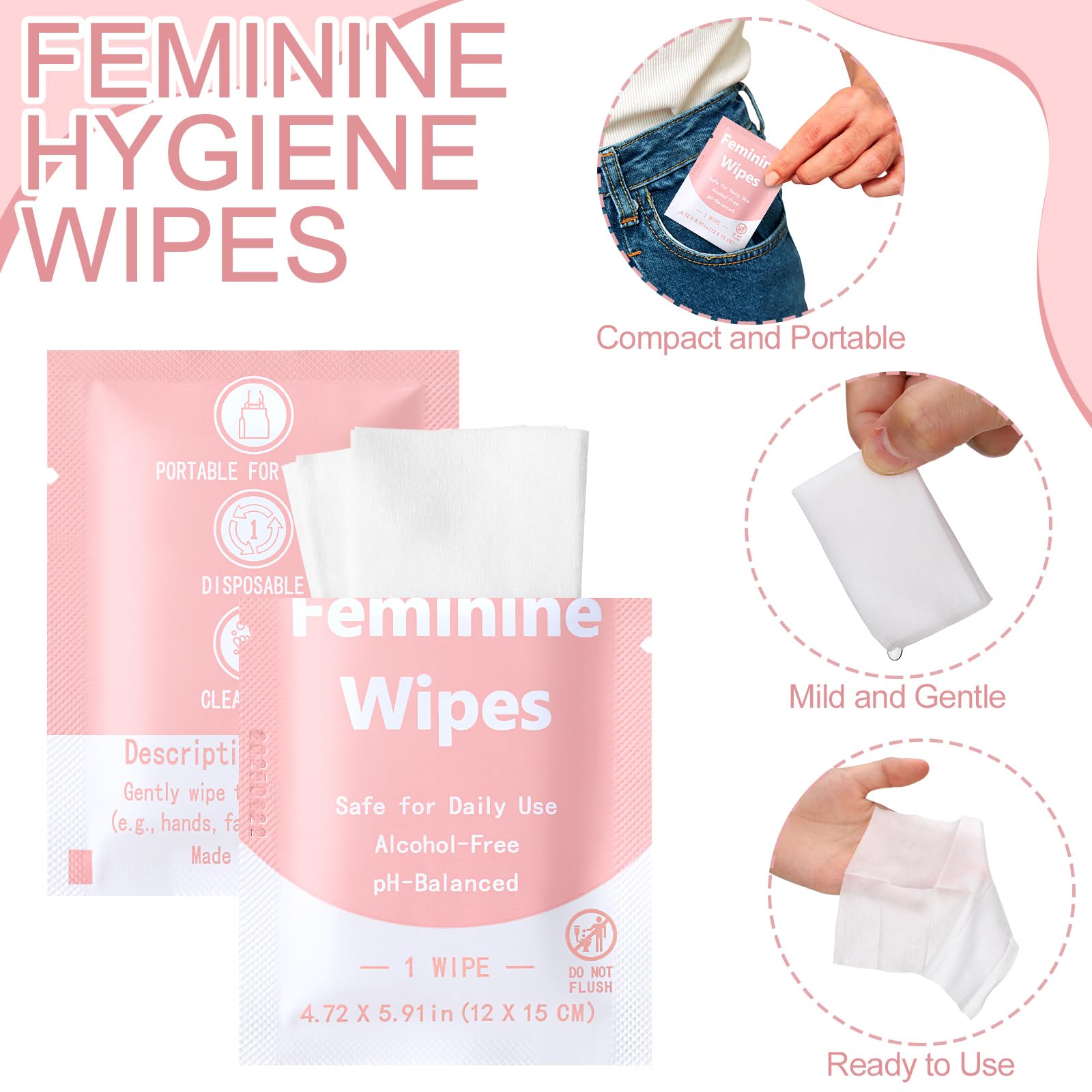 Leelosp non-woven fabric wipe texture for gentle cleansing