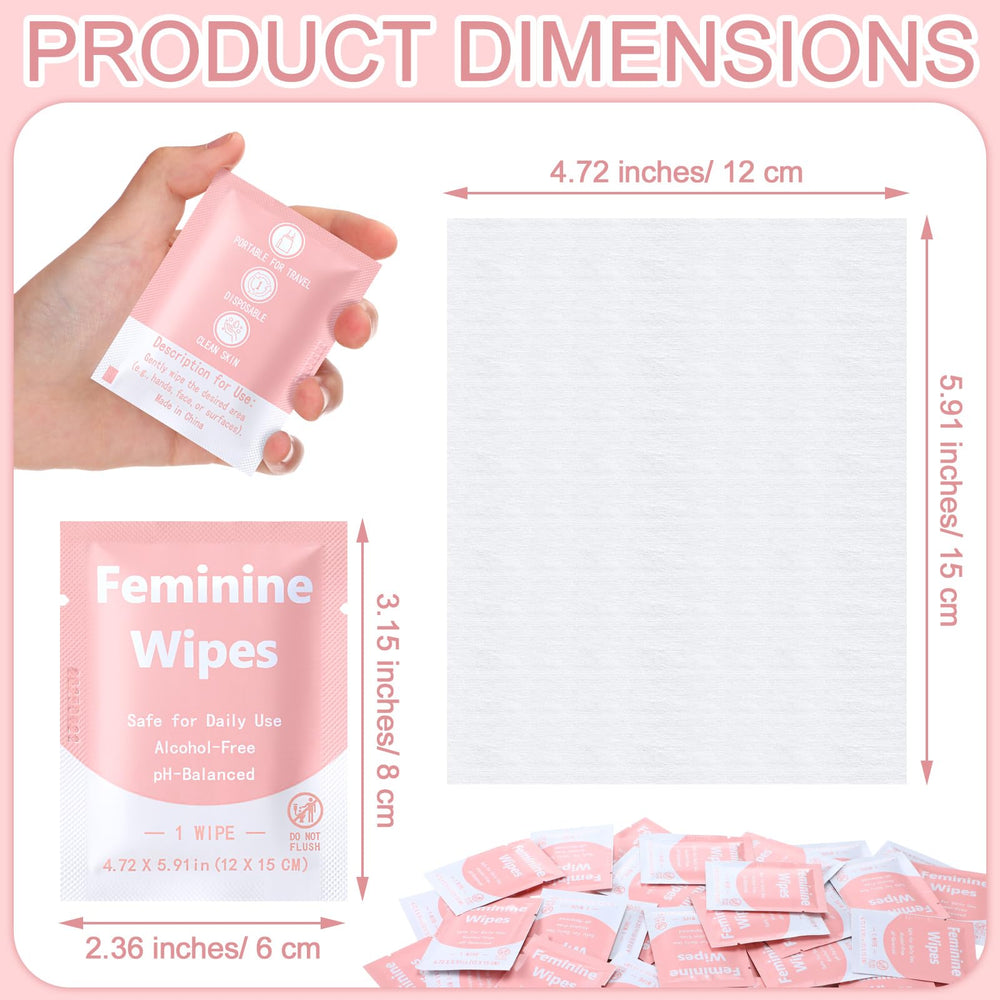 Leelosp travel-size feminine wipes bulk pack for easy cleaning during travel