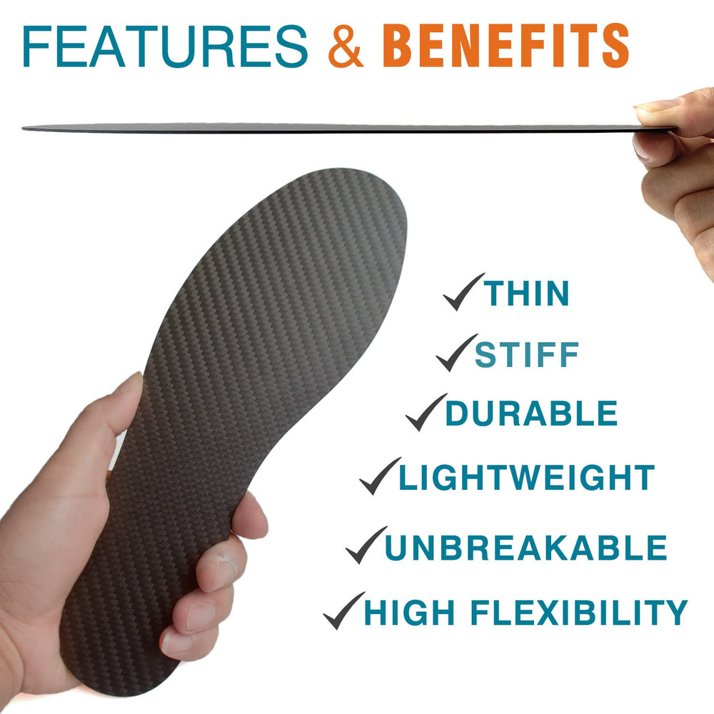 Leeuoe carbon fiber insole aiding Morton’s toe alignment and stability