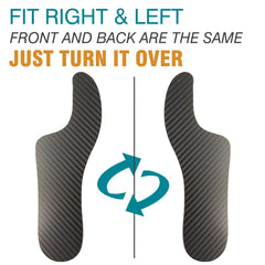 Leeuoe Morton's Extension Orthotic slim-profile carbon fiber insert for discreet wear.