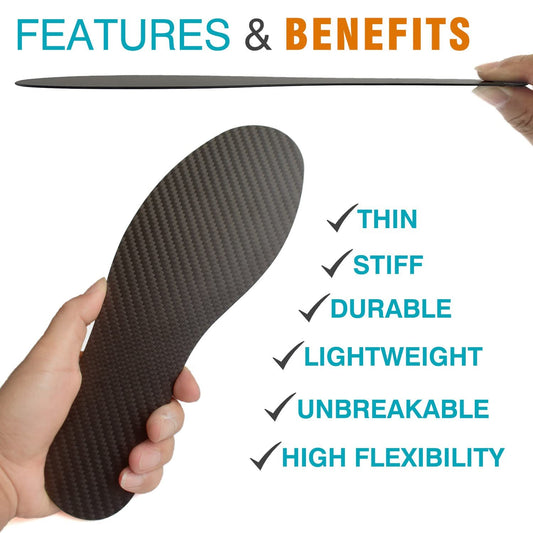 Leeuoe semi-rigid insole sits under the existing insole for flexible daily comfort.