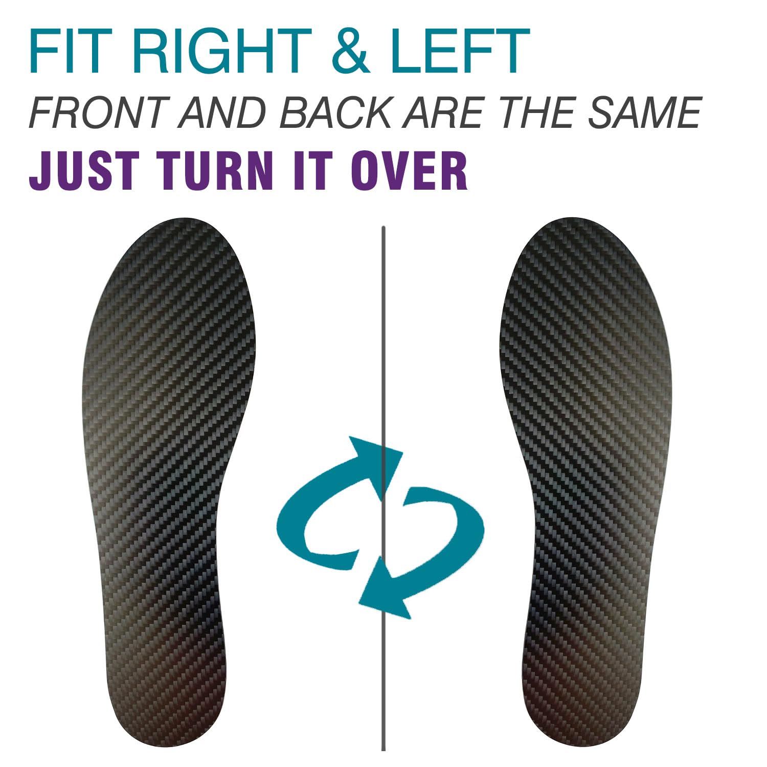 Leeuoe insole left foot view showing versatile foot compatibility