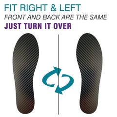 Leeuoe insole left foot view showing versatile foot compatibility