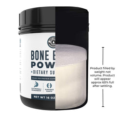 Left Coast Performance Bone Broth Protein third-party testing badge on label