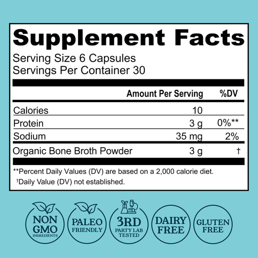 Left Coast Performance capsules close-up showing clean, pure ingredients for gut-friendly nutrition