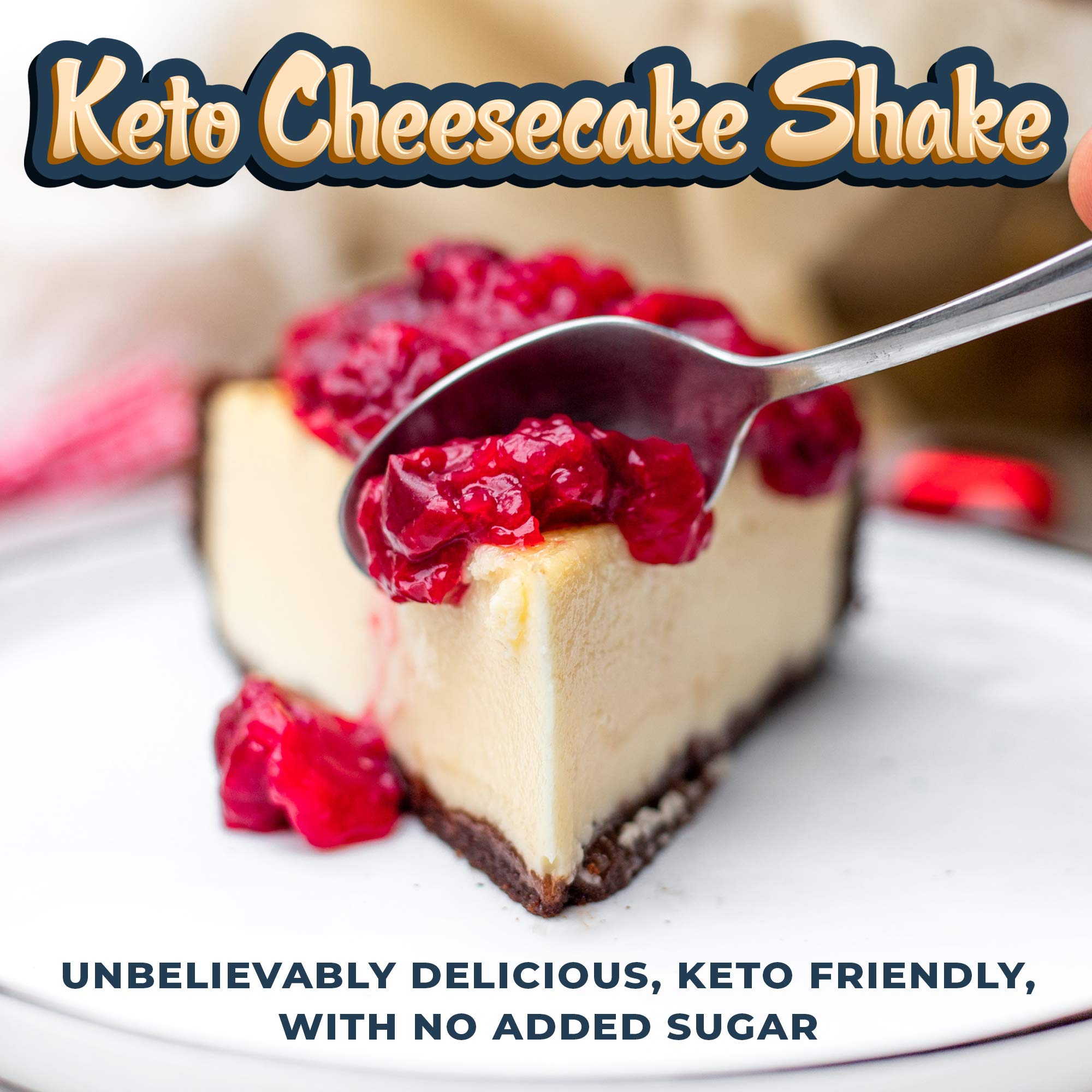 Left Coast Performance Cheesecake Shake nutrition label close-up underlines 2g net carbs