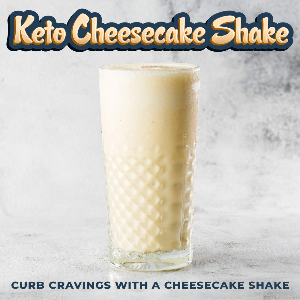 Left Coast Performance Cheesecake Shake on-the-go pack demonstrates convenient keto meal replacement