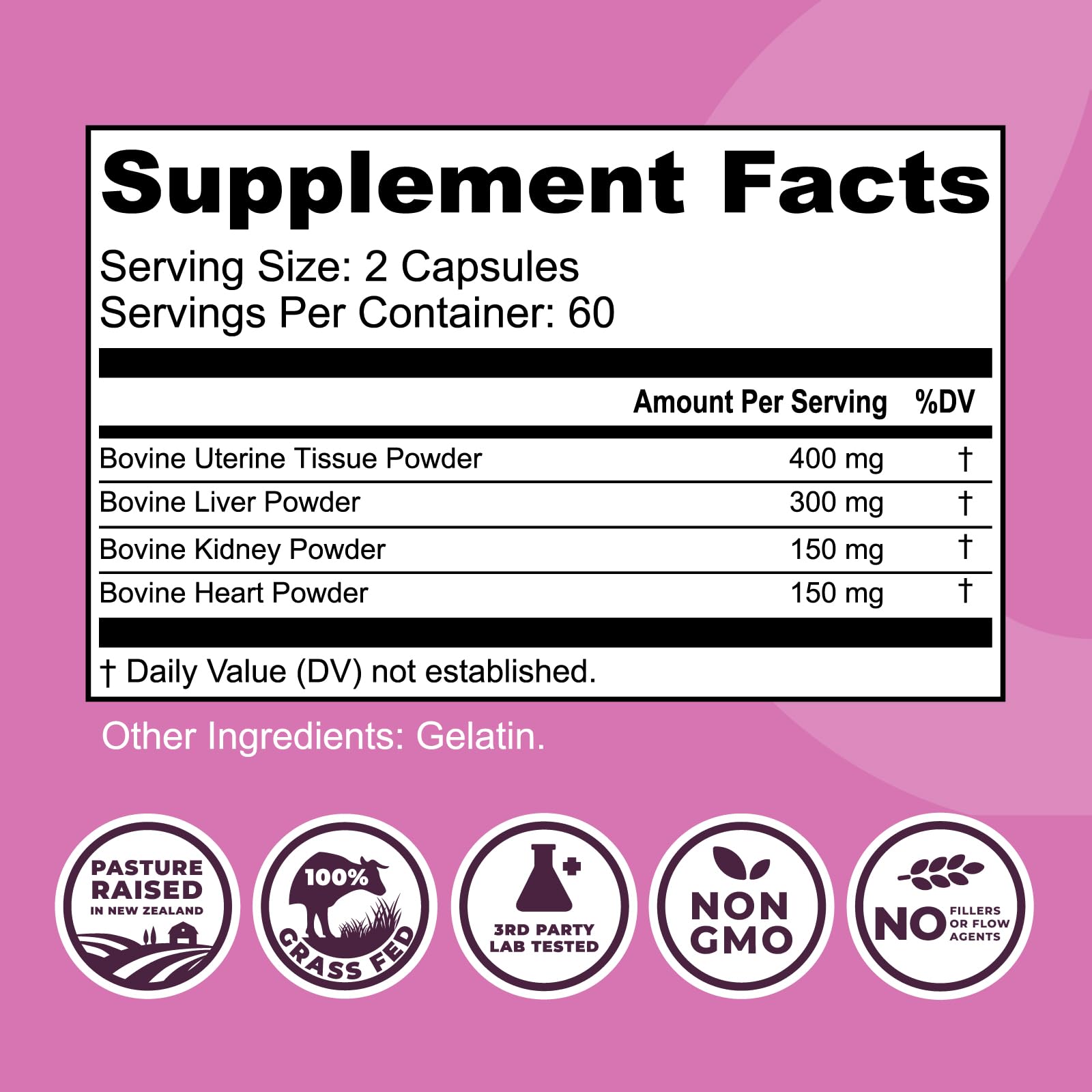 Left Coast Performance grass-fed liver, kidney, heart, and uterus content highlights high-quality nutrients