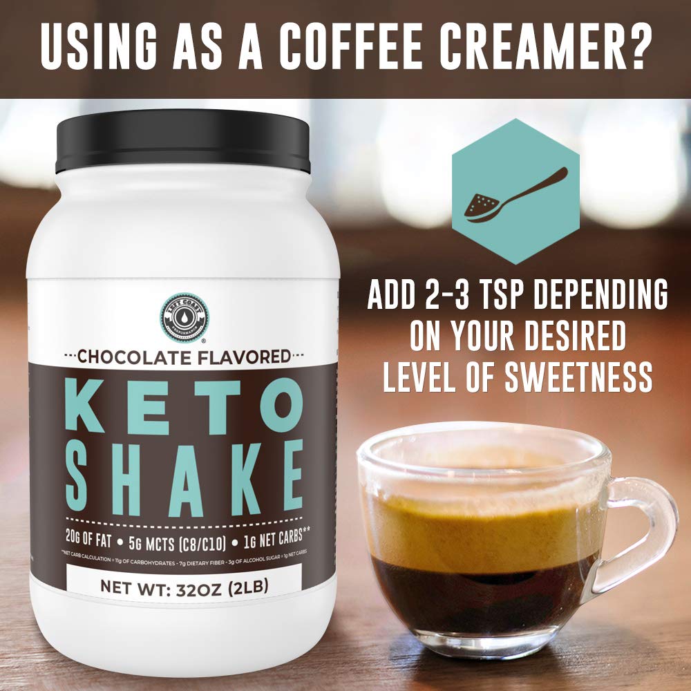 Left Coast Performance Keto Shake in a shaker bottle ready to mix.