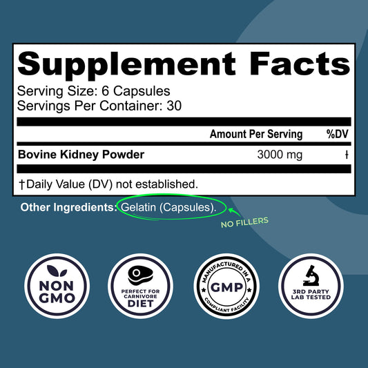 Left Coast Performance kidney capsules closeup showing convenient capsules