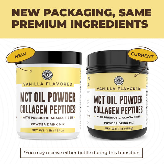 Left Coast Performance MCT Oil Powder vanilla scoop ready for daily use.