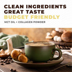 Left Coast Performance MCT Oil Powder zero sugar formula ready for sugar-conscious mornings.