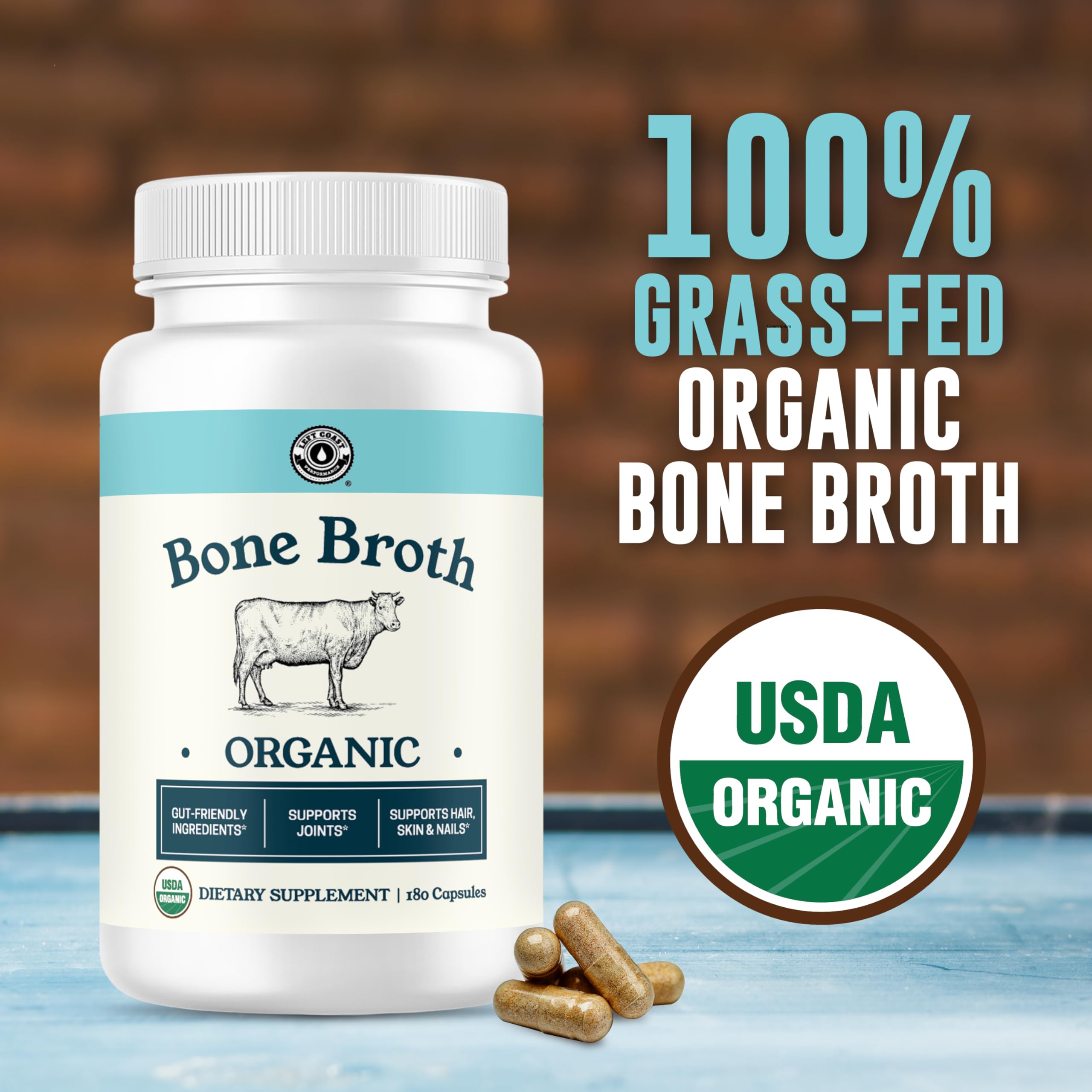 Left Coast Performance organic bone broth powder pack