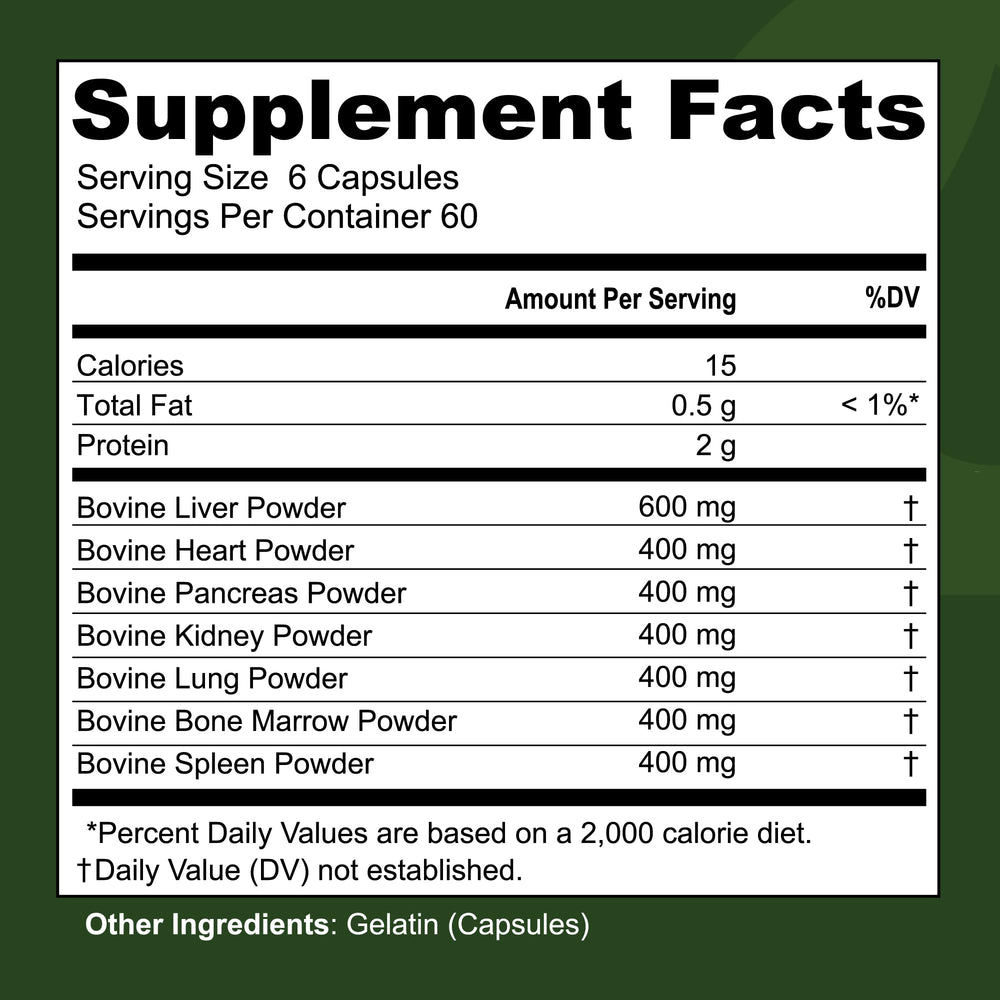 Left Coast Performance seven-organ capsules ready for daily carnivore routine