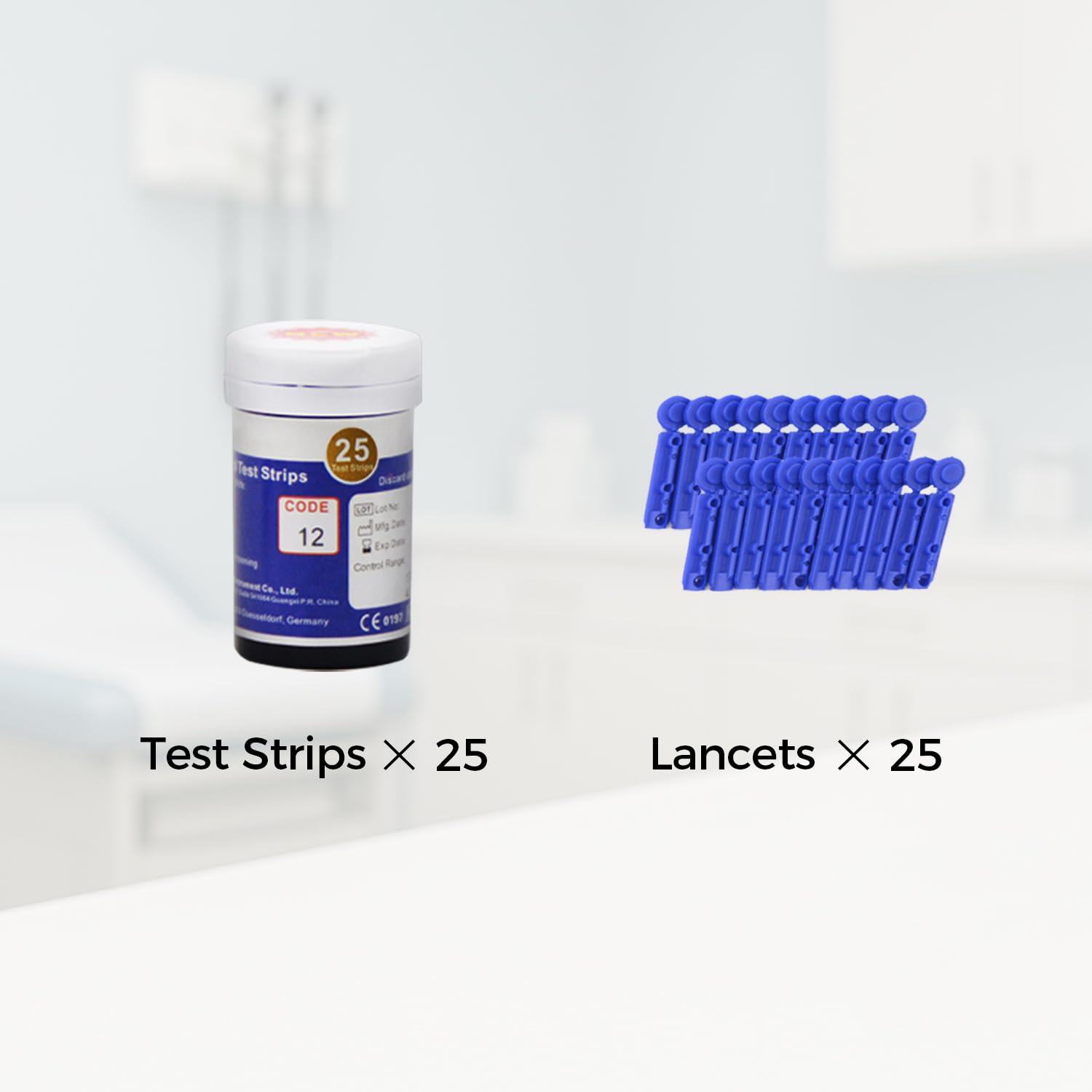 LeftyChoice two-in-one test strips close-up for quick health checks