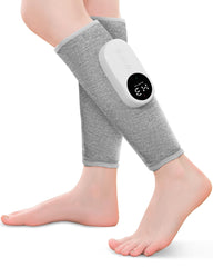 Leg Massager with Heat and Compression front view for cordless, portable relaxation