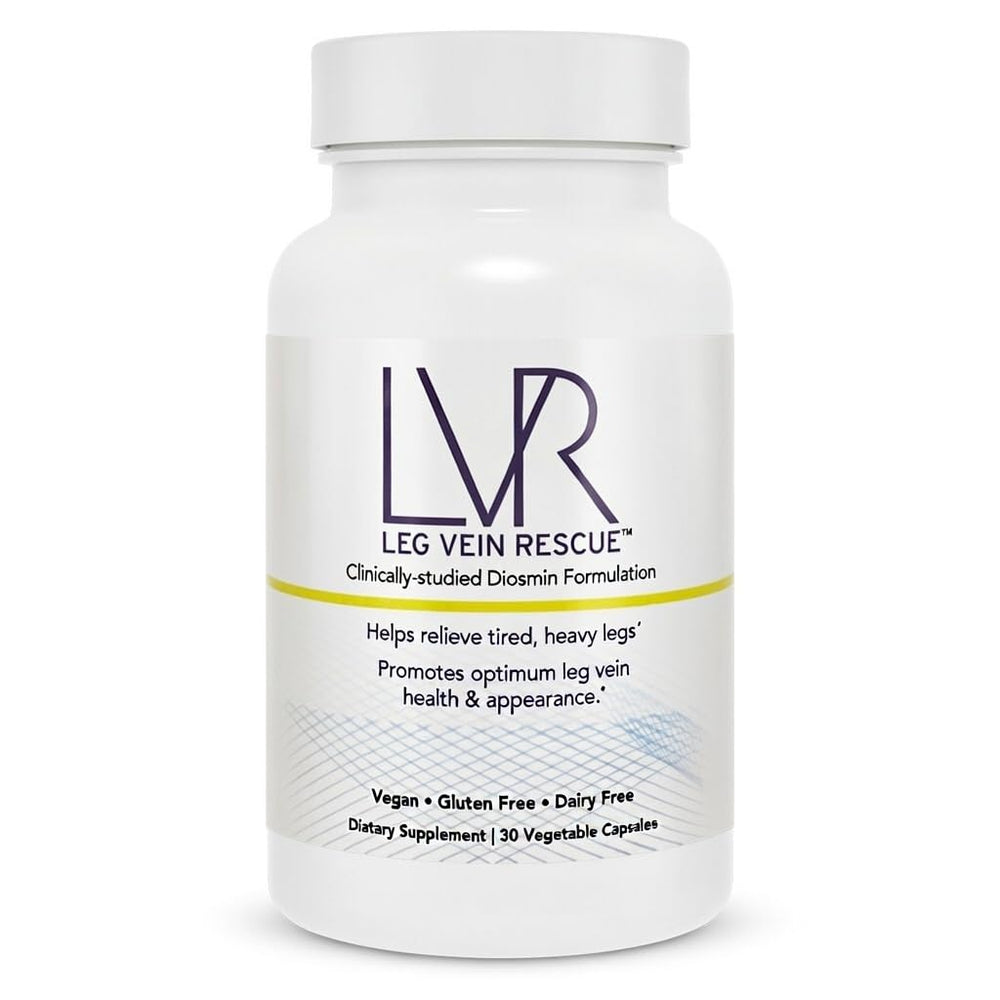 LEG VEIN RESCUE bottle front for daily leg circulation support