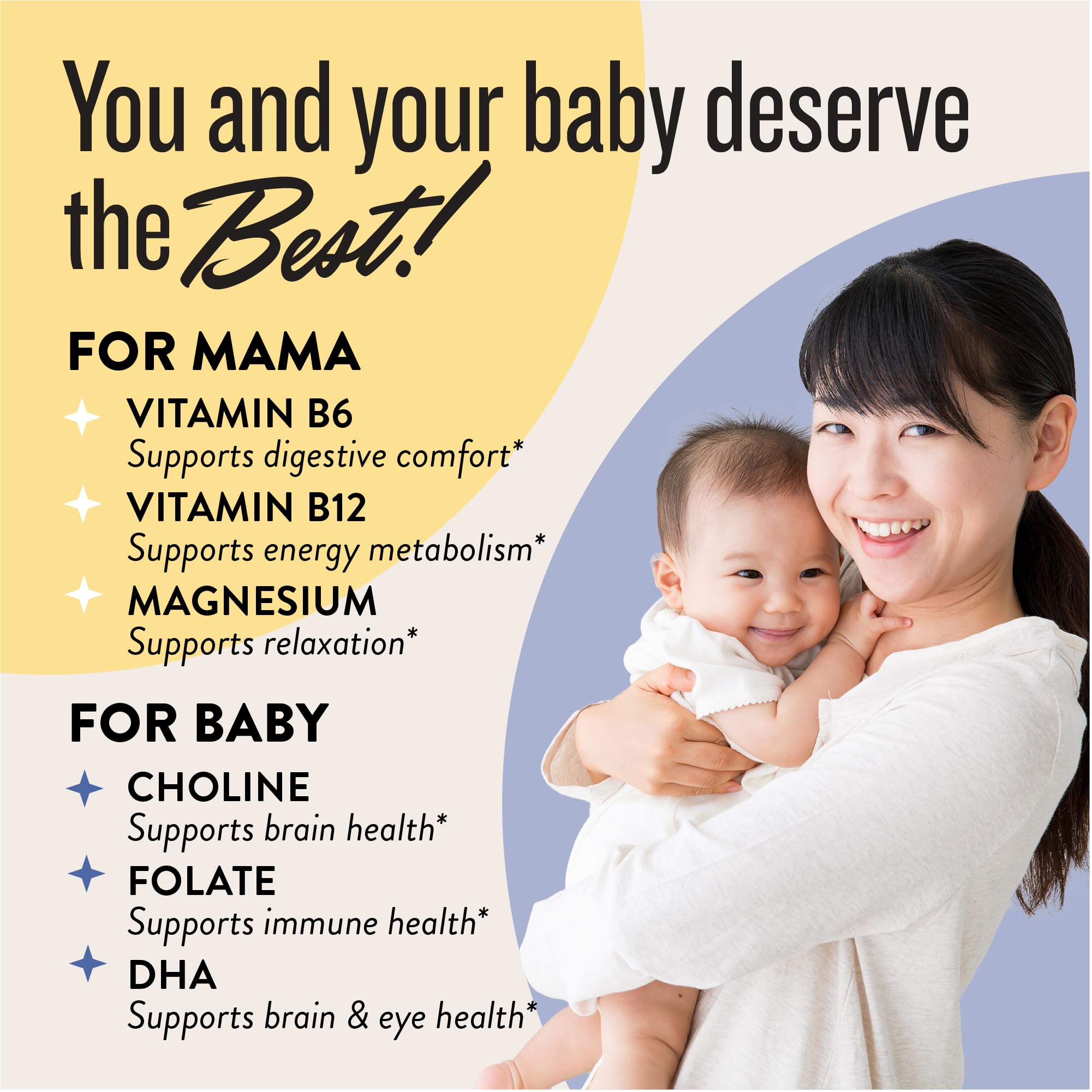 AM dose of Legendairy Milk Dynamic Duo prenatal vitamins for daytime energy.