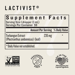 Vegan-friendly Lactivist Drops formula supports dairy-free moms