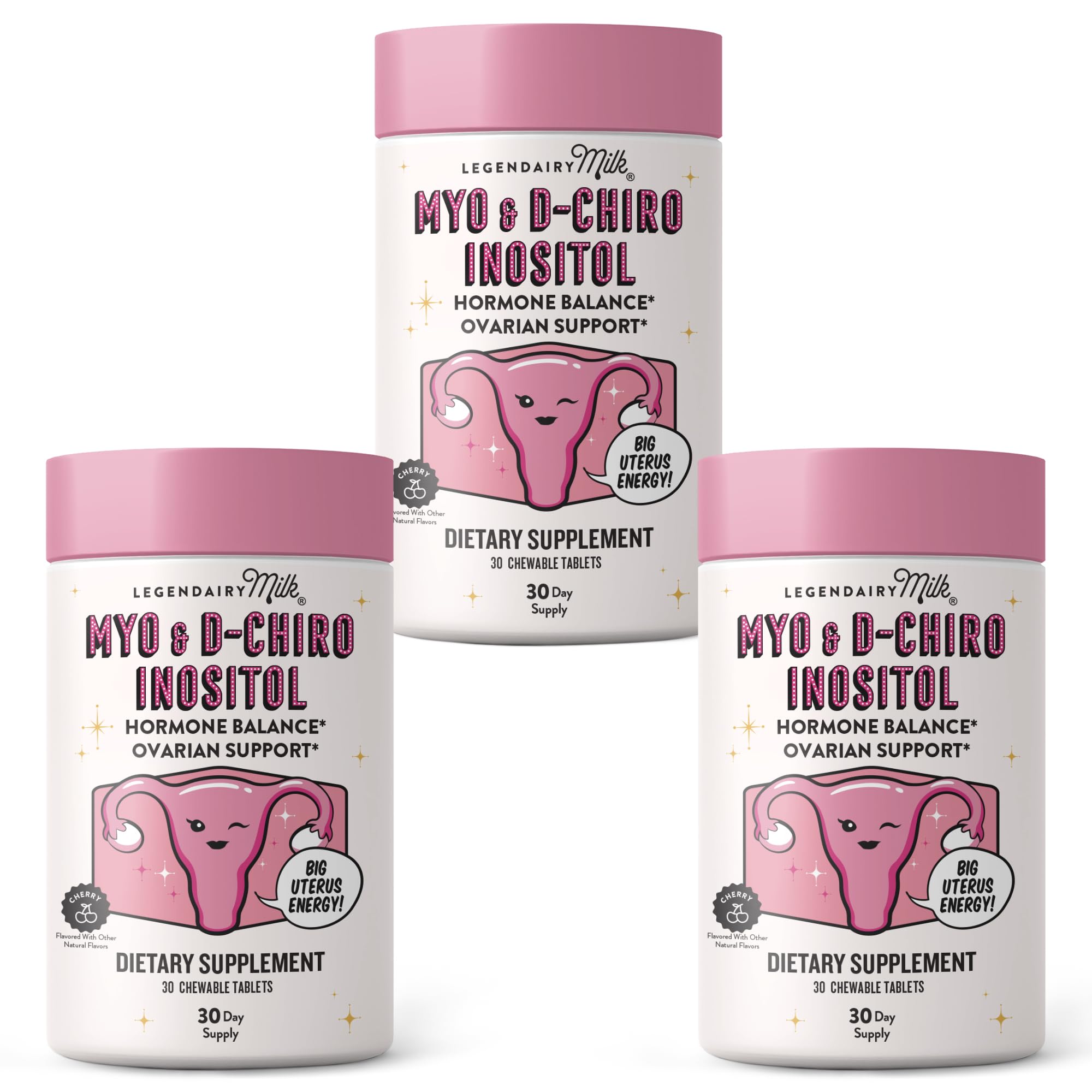 Legendairy Milk myo d-chiro inositol tablets for daily hormonal balance
