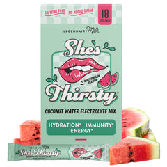 Legendairy Milk She's Thirsty watermelon packets pour smoothly for quick hydration.