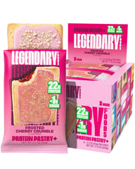 Legendary Foods 22g Protein Pastry Cherry Crumble 8 Pack: high-protein keto snack on the go.