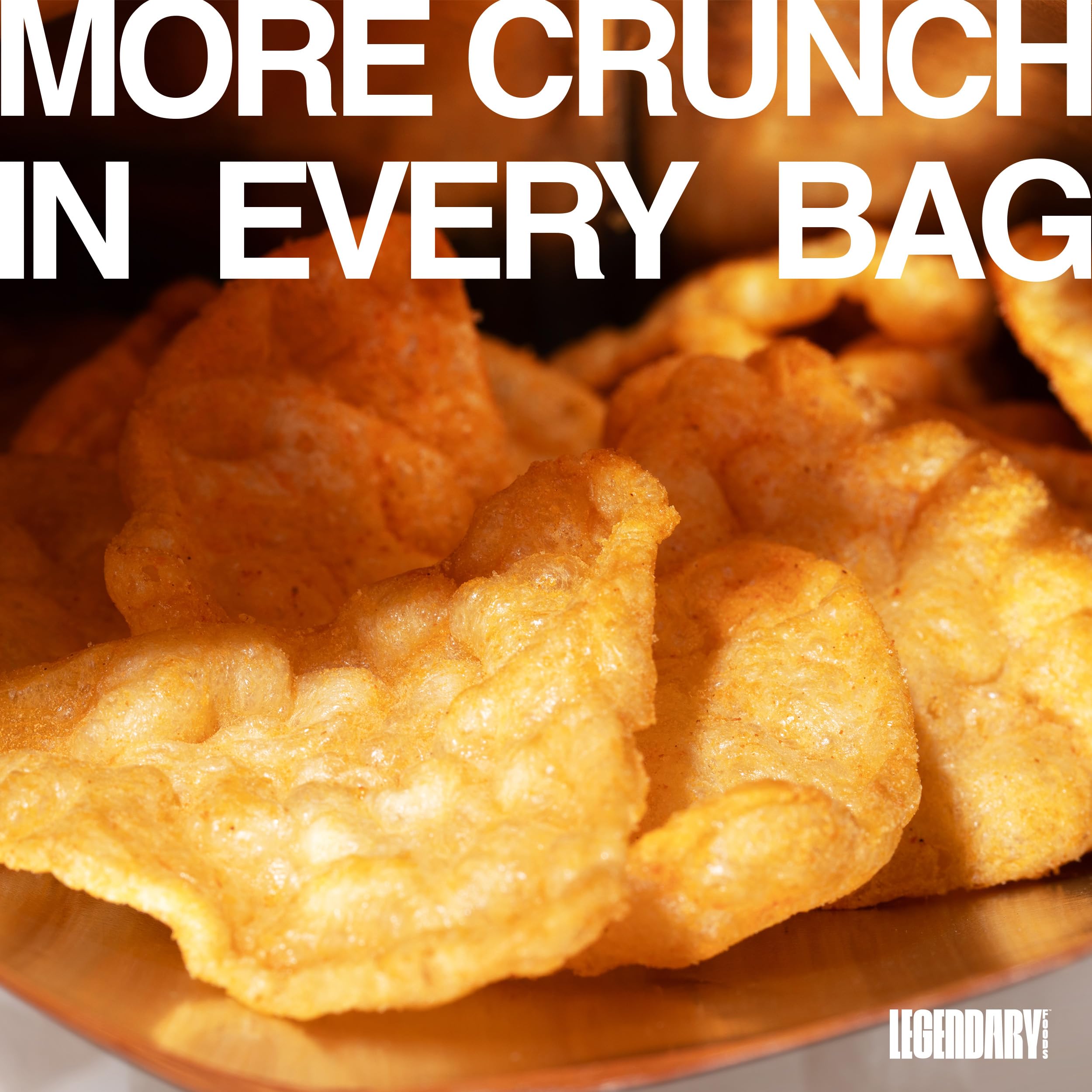 Legendary Foods Cheesy Nacho Protein Chips in a backpack as a convenient snack.