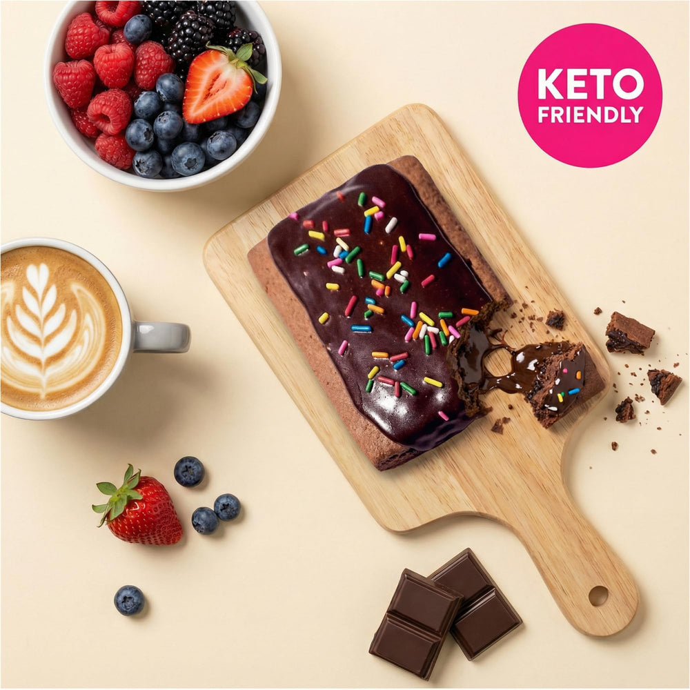 Legendary Foods Breakfast-on-the-go pastry paired with coffee.