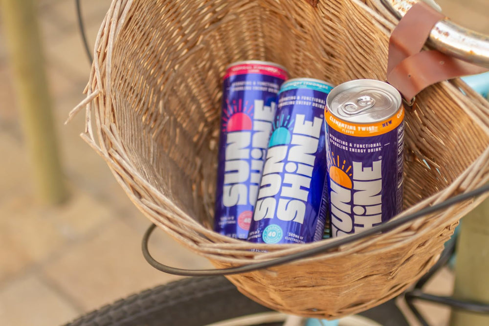 Legendary Sunshine glass pours sparkling energy for on-the-go refreshment